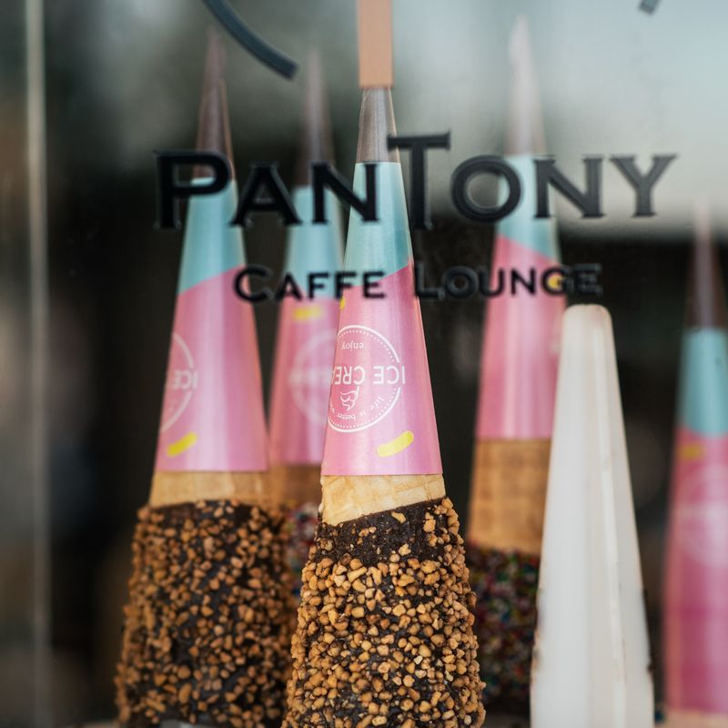 Παγωτό — χωνάκια PanTony με επικάλυψη